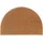 vidaXL Natur Halbrund 60 x 90 cm Braun
