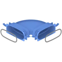 Kermi x-well Bogen 90 Grad horizontal 132x52 mm