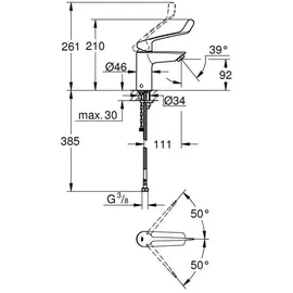 Grohe Eurosmart Einhandbatterie 23984003