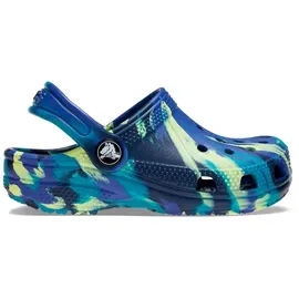 Crocs Classic Marbled Navy/Turbo Teal 29