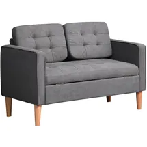 Homcom 2 Sitzer Sofa Polyester, Schaumstoff