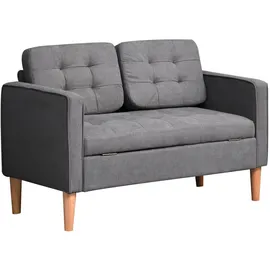 Homcom 2 Sitzer Sofa Polyester, Schaumstoff
