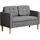 Homcom 2 Sitzer Sofa Polyester, Schaumstoff