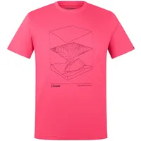Berghaus Everyday Elements T-Shirt für Herren, Fiery Pink, M