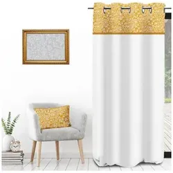 Soleil D'Ocre  Vorhänge, Gardinen, Jalousien VINTAGE  in Gelb, 135x250 cm