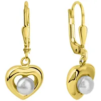Fascination by Ellen K. Ohrhänger 375/- Gelbgold Süßwasserperle gelb one-size