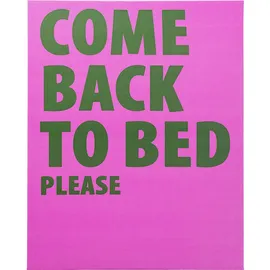 Kare DESIGN Wandbild 40 x 50 cm Come Back To Bed 56300 Pink