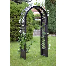 KHW Rosenbogen mit Erdspieß 0 x 0 cm Anthrazit