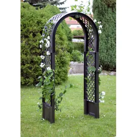 KHW Rosenbogen mit Erdspieß 0 x 0 cm Anthrazit