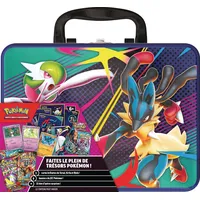 Pokémon : Sammeltruhe Mega-Gardevoir und Mega Lucario (3 glänzende Promokarten, 6 Booster und mehr)