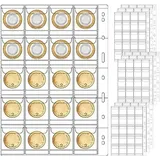 Tlily - 10 -münzsammelseiten Mit 9 Löchern Für Münzalbum-sammelhüllen Die Meisten Münzstempelabzeichen Usw.