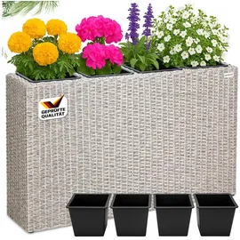 CASARIA Blumenkasten 95 x 27 x 60 cm creme