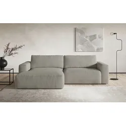 Ecksofa COTTA "Lasso L-Form, XL-Sofa", grau (elephant), B:288cm, 100% Polyester, Sofas