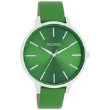 Oozoo Damen Armbanduhr Timepieces Analog Leder grün UOC11297