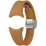 Samsung D-Buckle Hybrid Eco-Leather Band (Slim, S/M) für Watch, Camel