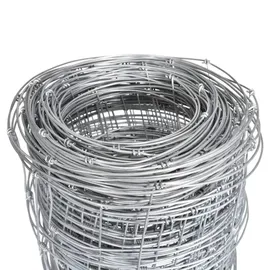 vidaXL Maschendrahtzaun 500 x 160 cm Silber/Stahl