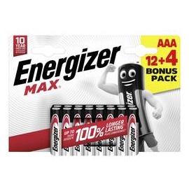 Energizer Max Micro (AAA)-Batterie Alkali-Mangan 1.5V 16St.