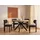 vente-unique Esstisch oval 220 x 76 x 120 cm schwarz