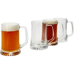 4er Set BIERKRUG Artisan mit Sternboden & Henkel - 925180