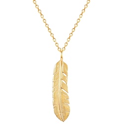 Eastside Halskette Feder Edelstahl in Silber Gold Damen 