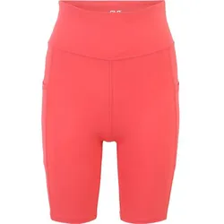 CLN ATHLETICS Damen Tight Shorts Bike Pocket, Rot, XL