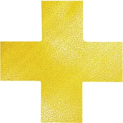 Durable Schild - Position zwischen Paletten - Kreuz - 150 x 150 mm - Bodenaufste