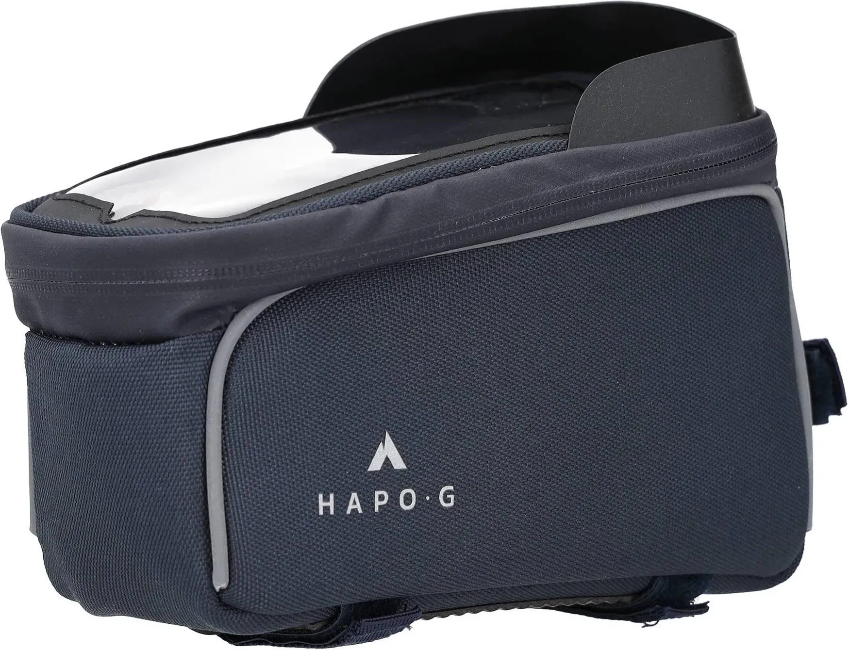 Rahmentasche 1,6L Blau - Smartphone-Halter mit Sonnenblende - HAPO-G blau 1,6 L