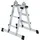 MUNK Teleskopleiter 4 x 3 Sprossen (32121)