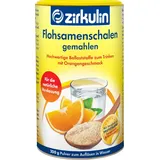 Zirkulin Flohsamenschalen gemahlen, hochwertige Ballaststoffe zum Trinken mit Orangengeschmack, fördern die natürliche Verdauung und Darmgesundheit, binden Flüssigkeit im Darm, vegan, 1 x 200g