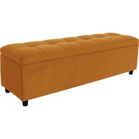 COUCH♥ Bettbank »Abgesteppt«, Mit Stauraum, auch als Garderobenbank geeignet, Polsterbank goldfarben (gold) Bettbänke