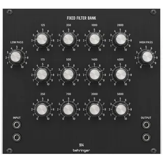 Behringer 914 FIXED FILTER BANK Legendäres analoges Fixed Filter Bank-Modul für Eurorack