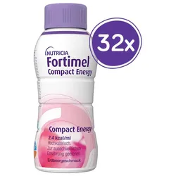 Fortimel Compact Energy Trinknahrung Erdbeere 8X4X300 ml Flüssigkeit