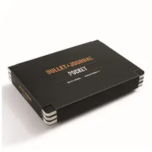 Leuchtturm1917 Bullet Journal Pocket 143x103 cm, 46 nummerierte Doppelseiten, Dotted Schwarz 3-Pack