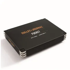 Leuchtturm1917 Bullet Journal Pocket 143x103 cm, 46 nummerierte Doppelseiten, Dotted Schwarz 3-Pack
