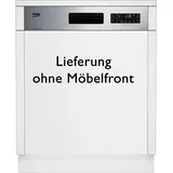 Beko BDSN36451X Einbau-Geschirrspüler (teilintegrierbar, 600 mm breit, Edelstahl)