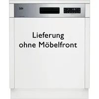 Beko BDSN36451X Einbau-Geschirrspüler (teilintegrierbar, 600 mm breit, Edelstahl)
