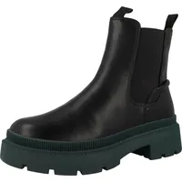 TAMARIS Damen Stiefelette Chelsea Boot profilierte Plateausohle 1-25405-29, Größe:40 EU, - Schwarz