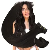 Ugeat Braun Tressen Echthaar Extensions 60cm Echthaar Extensions Tressen Dunkelbraun Echthaar Tressen Zum Einnähen Doppelt Tressen Extensions Echthaar Braun 100Gramm