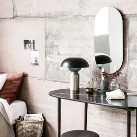 House Doctor Walls Oval Wandspiegel 35 x 70 cm Silber