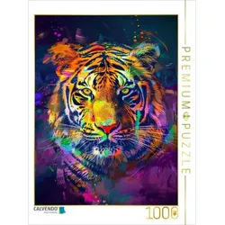 CALVENDO Puzzle Tiger | 1000 Teile Lege-Größe 64x48cm Foto-Puzzle für glückliche Stunden