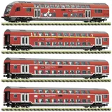 Fleischmann 4-tlg. Set: Doppelstockwagen FEX DB AG Ep. VI 881916 N