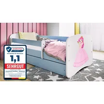raumhirsch furniture Kinderbett Raumhirsch 80 x 180 cm Holzwerkstoff blau