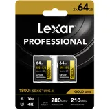 Lexar Professional Type Gold - 1800x 270MB/s V60 II 64 GB 2erPACK