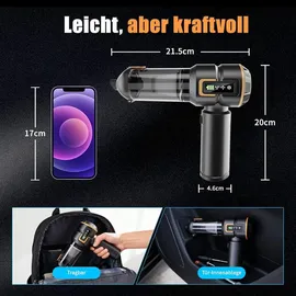 hovin Handstaubsauger 23000Pa LED-Licht
