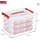 SUNWARE Q-Line Weihnachtsbox 22 L 1-tlg. transparent/rot