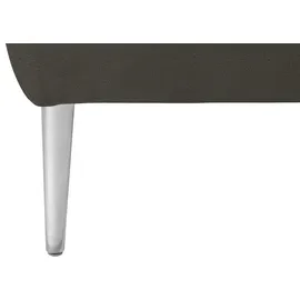 W.Schillig Couch Leder 2-Sitzer Grau