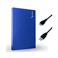 SUHSAI 1TB tragbare Externe Festplatte, Pocket Backup HDD, 2,5 Zoll Externe Datenspeicherfestplatte, USB 3.0-Festplatte, kompatibel für Gaming-PC, Mac, Laptop, Xbox, Xbox One – Blau