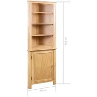vidaXL Eckschrank 59x36x180cm Braun