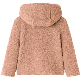 vidaXL Kinder-Kapuzenjacke Teddy-Kunstpelz Heller Cognac 116