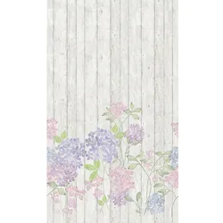 marburg Vliestapete »Smart Art Easy«, Holzoptik, Blumen, greige - beige